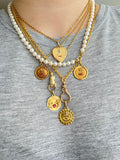 Rare 18k Antique French charm Il bat pour toi