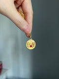 Rare 18k Antique French charm Il bat pour toi