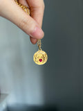 Rare 18k Antique French charm Il bat pour toi