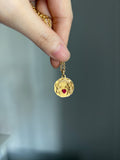 Rare 18k Antique French charm Il bat pour toi