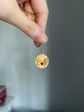 Rare 18k Antique French charm Il bat pour toi