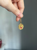 Rare 18k Antique French charm Il bat pour toi