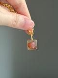 18k Agate dog pendant charm