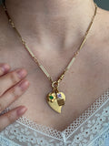 14k yellow gold antique watch chain