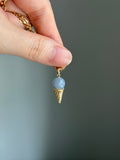 14k jadeite ice cream charm