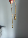 14k yellow gold antique watch chain
