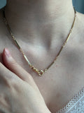 14k yellow gold antique watch chain