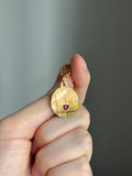 Rare 18k Antique French charm Il bat pour toi