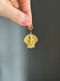 18k gold vintage Biliken charm pendant French