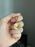 Rare 18k Antique French charm Il bat pour toi