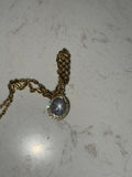 Layaway 3 of 3 for K* 14k blue star sapphire pendant