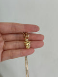 Courage and strength Lioness clasp 14k