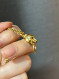 Courage and strength Lioness clasp 14k