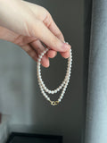 Genuine pale pink baby pearls 14k ends