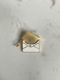 14k love letter 💌 envelope charm pendant