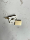 14k love letter 💌 envelope charm pendant