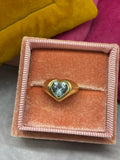 Vintage 14k gold heart ring