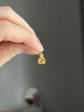 14k yellow gold lovebug with natural citrine