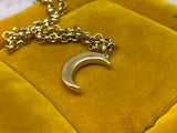 14k yellow gold crescent moon Ma Lune charm pendant