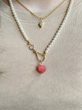 14k yellow gold carved agate pinkish berry young loganberry raspberry