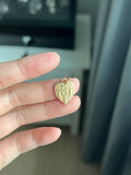 Antique 18k French heart charm