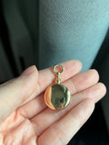 Lock-it Locket collection : Large 14k yellow gold round locket pendant charm