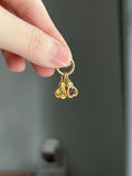 14k yellow gold lovebug with natural citrine