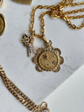 Vintage 18k gold love token star of love etoile d amour