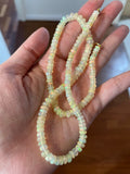 Opal candy beaded necklace with 18k gold clasp