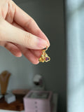 14k yellow gold lovebug with natural citrine