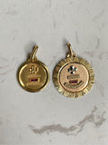 18k gold vintage qu hier que demain love charm pendant French + Qu’hier - Que Demain