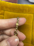 1916 14k gold antique watch chain with T-bar hallmarked