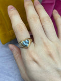 Vintage 14k gold heart ring