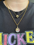 Lock-it Locket collection : Large 14k yellow gold round locket pendant charm