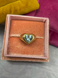 Vintage 14k gold heart ring