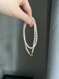 Genuine pale pink baby pearls 14k ends