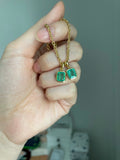 18k yellow gold Natural Emerald octagon emerald cut setting