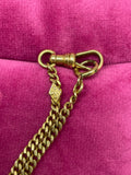 1916 14k gold antique watch chain with T-bar hallmarked