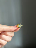 14k pufferfish charm with opal belly