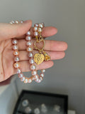 Antique 18k French heart charm