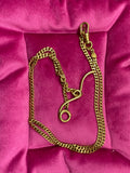 1916 14k gold antique watch chain with T-bar hallmarked