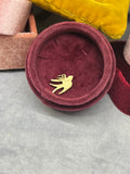 18k solid gold Swallow bird talisman charm pendant