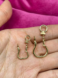 Smaller Version Snake Edition 14k gold “I’m Hooked” Swivel clasp